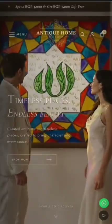 Antique Home website preview