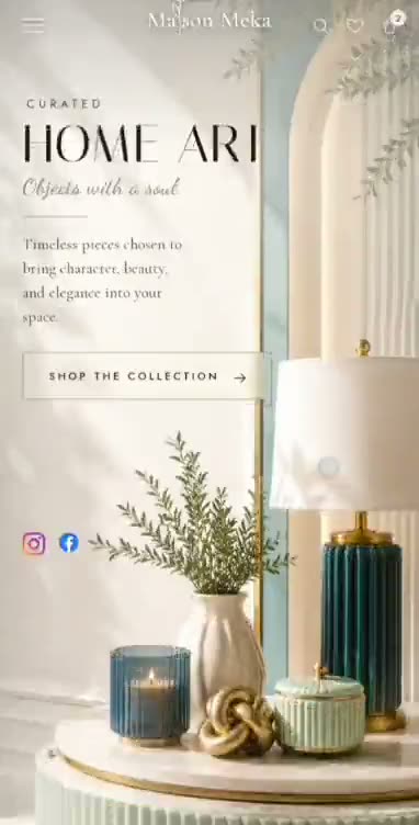 Maison Meka website preview